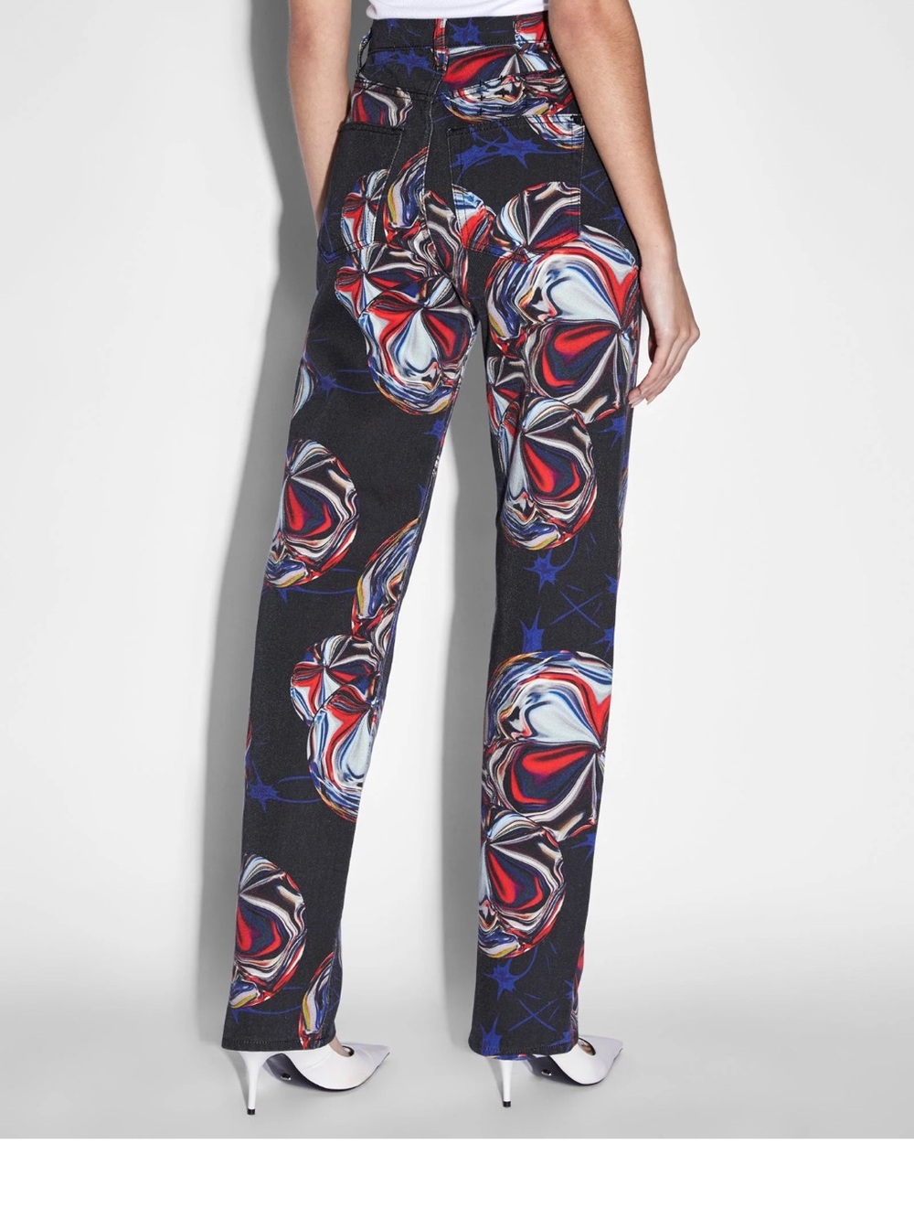 Ksubi x PE Nation Playback Warped High Waisted Relaxed Fit Denim Pants
